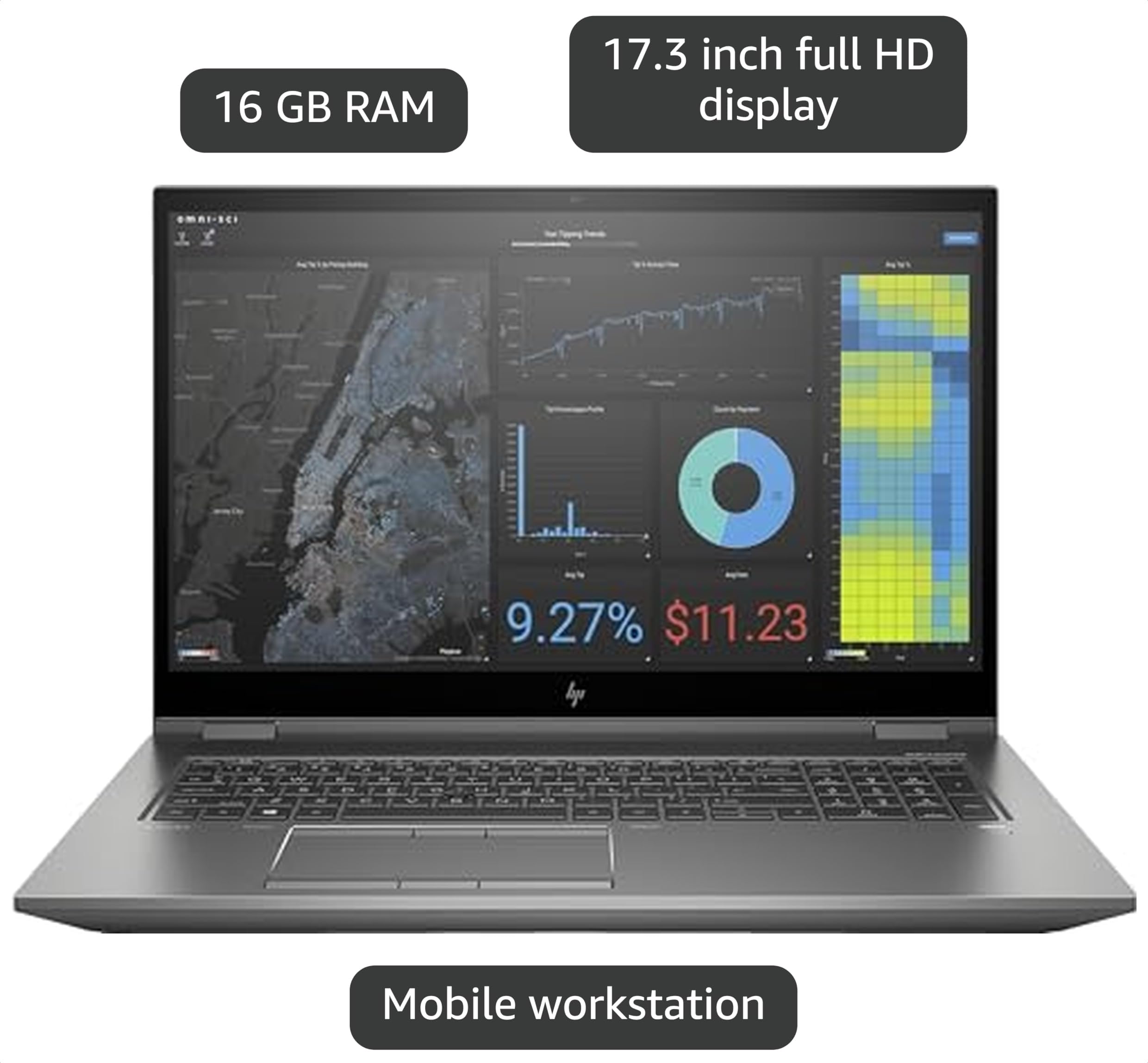 爆速SSD1TB FH77B3 i7 8GB W11 BD TV Office Amazon.com: HP ZBook Fury G7 17.3